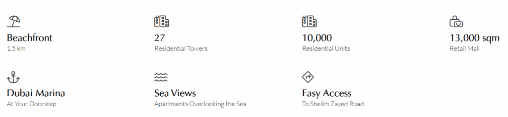 Emaar Beachfront Amenities